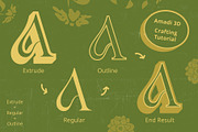 Amadi 3D, a Serif Font by Craft Supply Co. (Thumbnail 2 of 8)