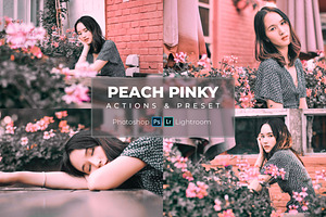 Lr Presets & Ps Actions -Peach Pinky, an Action Add-On by Modaldesain