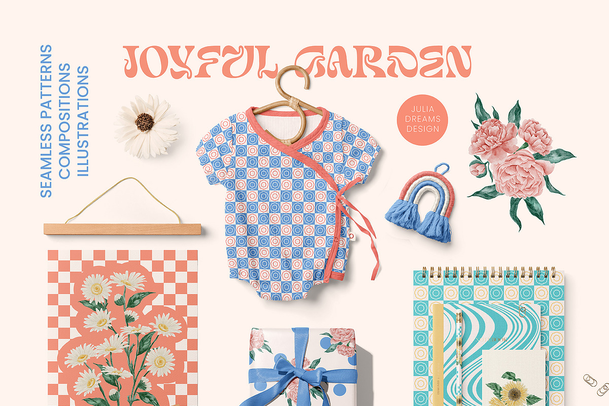 Joyful Garden Collection, a Texture Illustration by Julia Dreams (Photo 2 of 6)