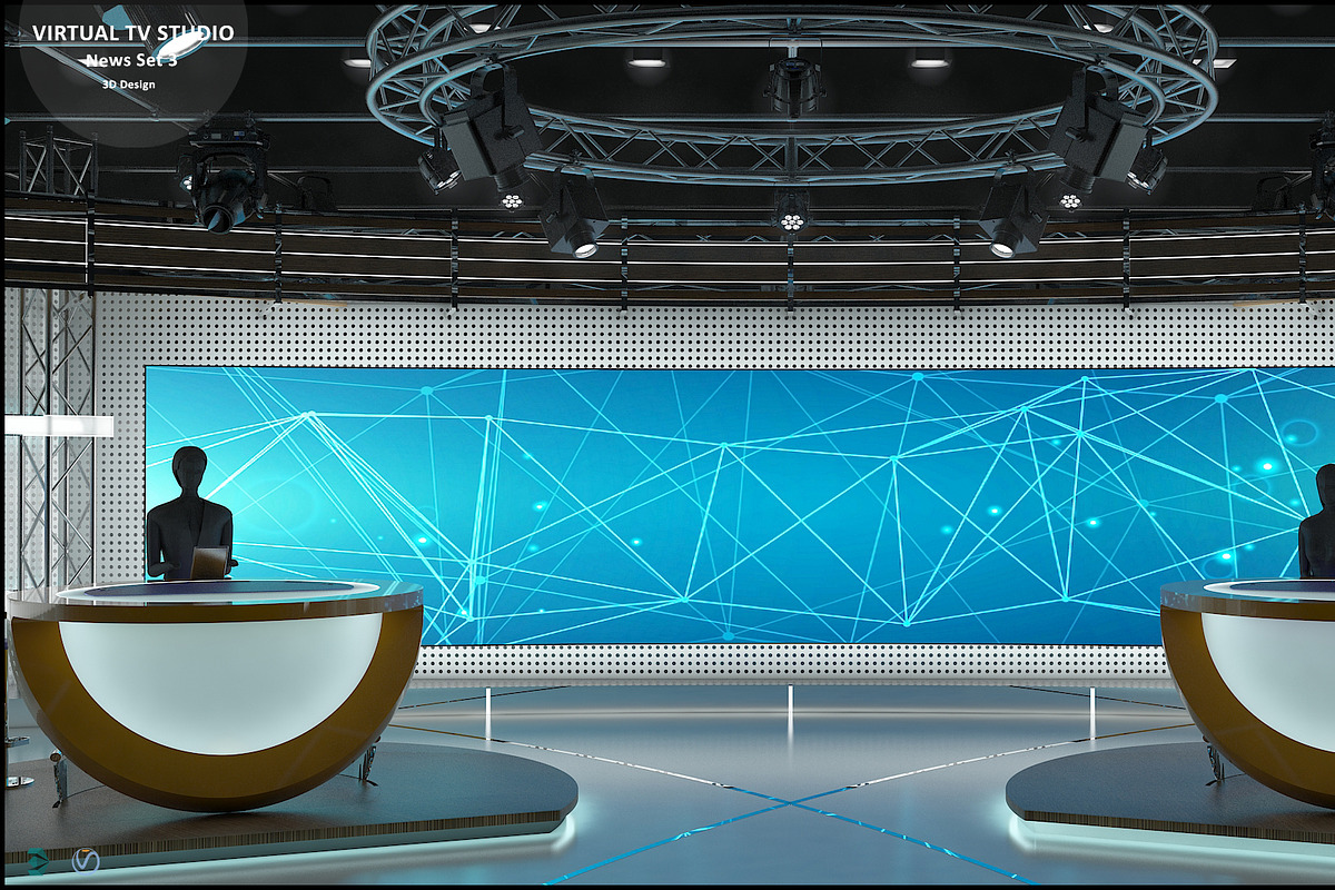 TV Studio Collection Vol 6 - 2 PCS, an Architecture 3D Model by akerStudio (Photo 75 of 98)