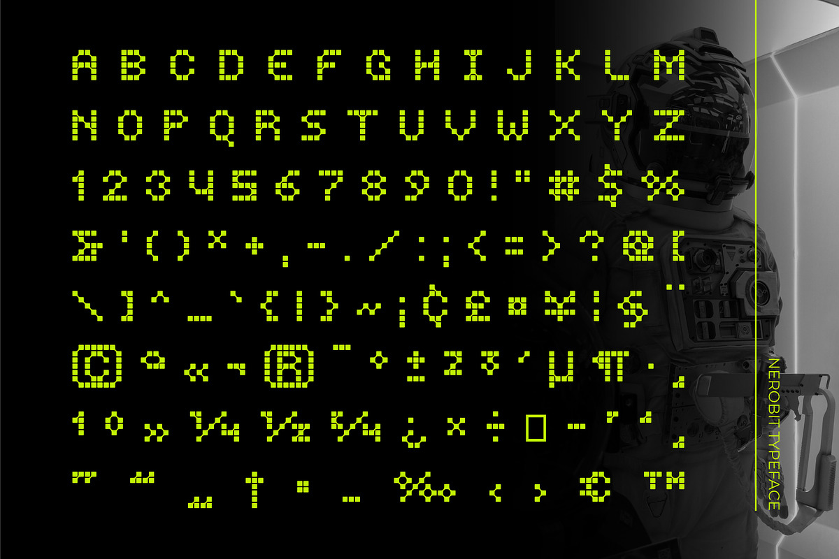 Nerobit - Pixel Typeface, a Sans Serif Font by Hakara Type (Photo 7 of 9)