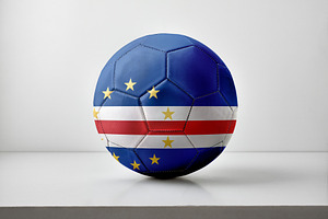 Cape Verde Flag Design Soccer Ball, a Sports & Recreation Photo by Davizro's Market