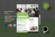 Job Vacancy Flyer Template, a Flyer Template by Designscozy (Thumbnail 1 of 5)