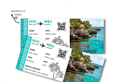 Editable Boarding Pass Template, a Card Template by YasdeyDesigns (Thumbnail 2 of 7)