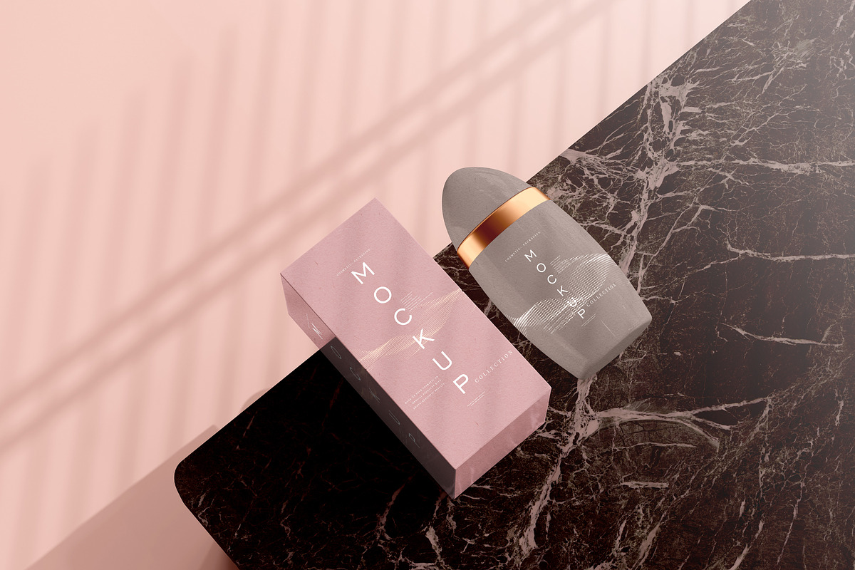 390+ Cosmetic Branding Mockup Scenes, a Cups & Container Mockup by pmvch (Photo 204 of 367)