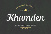 Khamden Script, a Script Font by Solidtype (Thumbnail 1 of 8)
