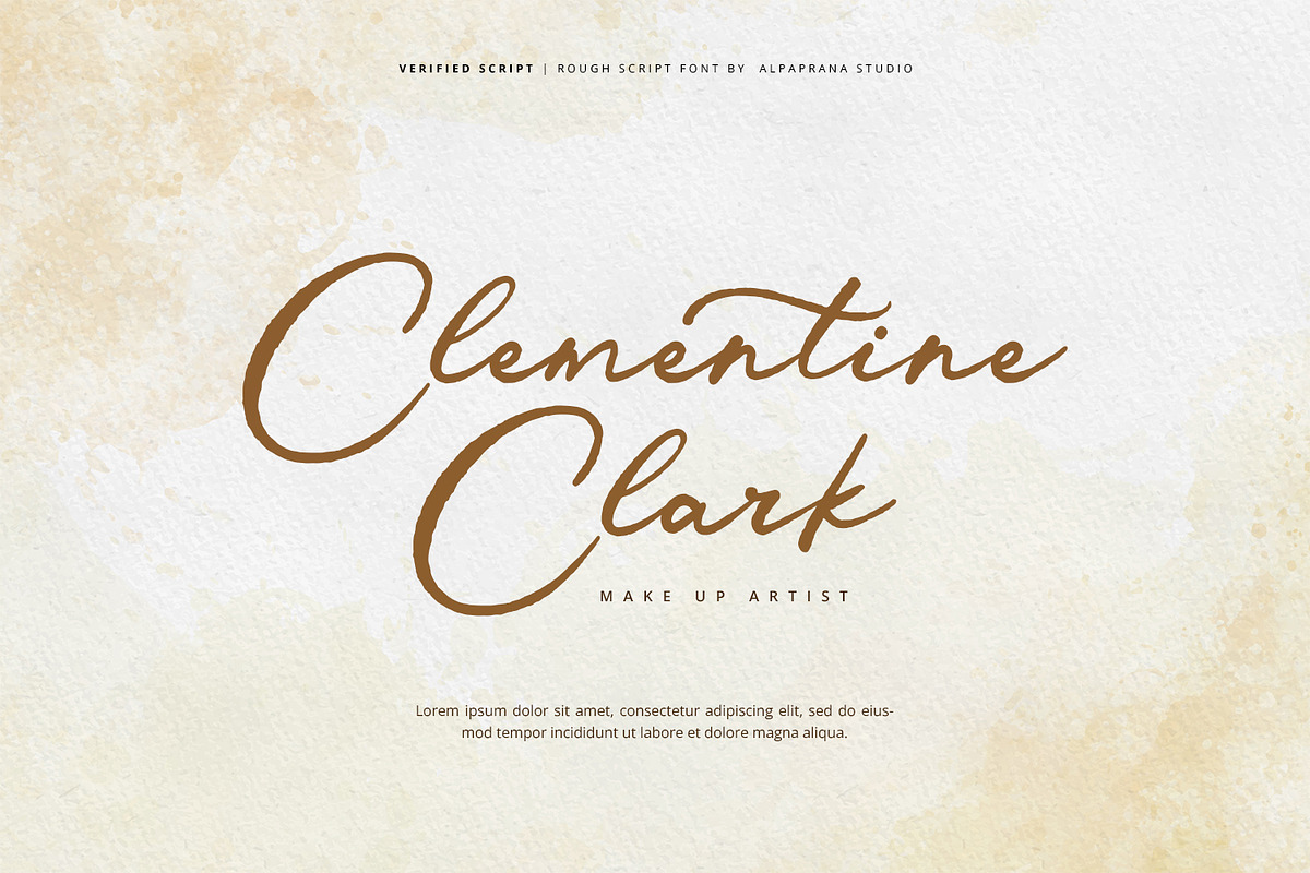 Verified Script - Rough Script Font, a Script Font by Alpaprana (Photo 12 of 16)