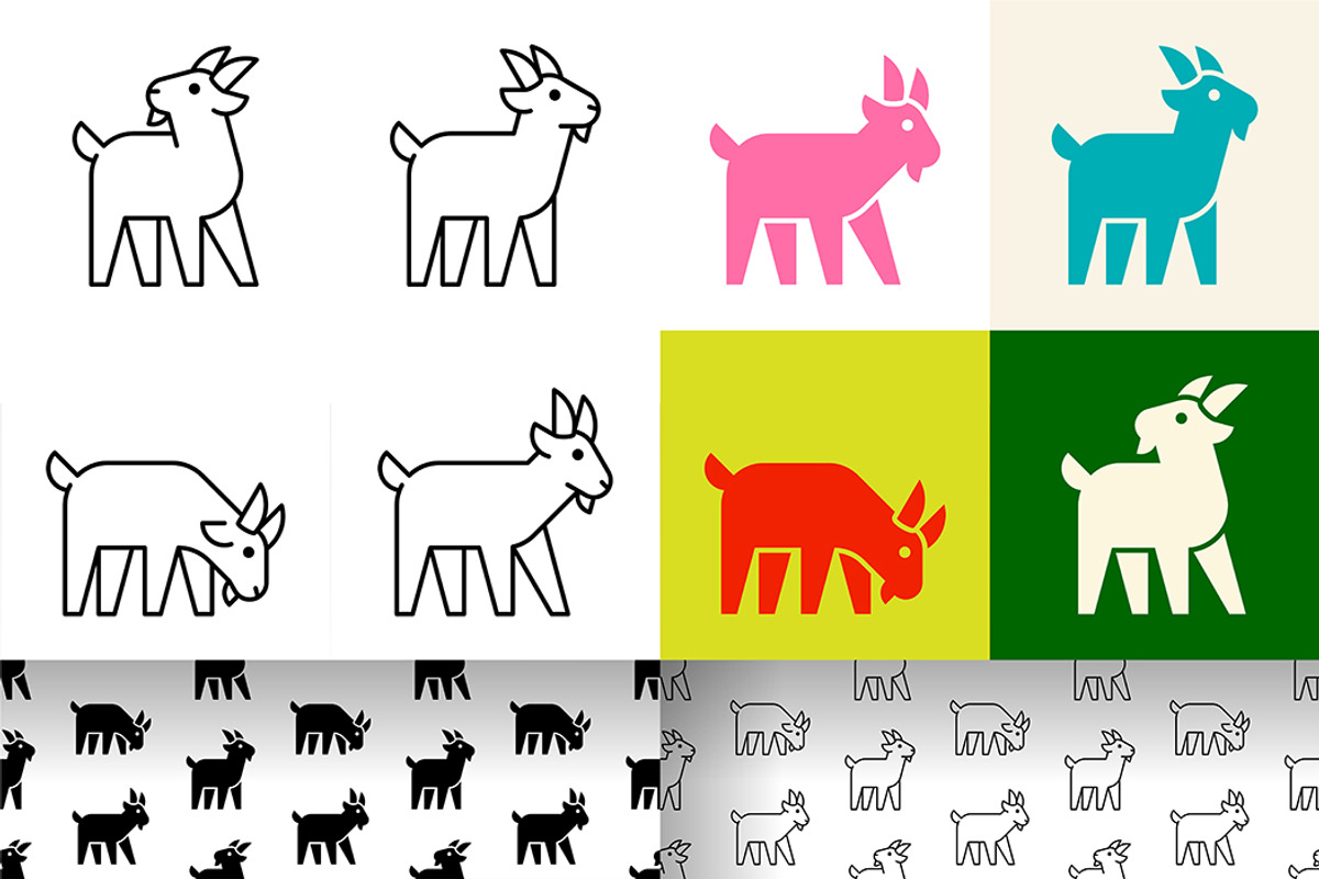 Goat Logo, a Graphic by NataliiaVolyk (Photo 1 of 6)