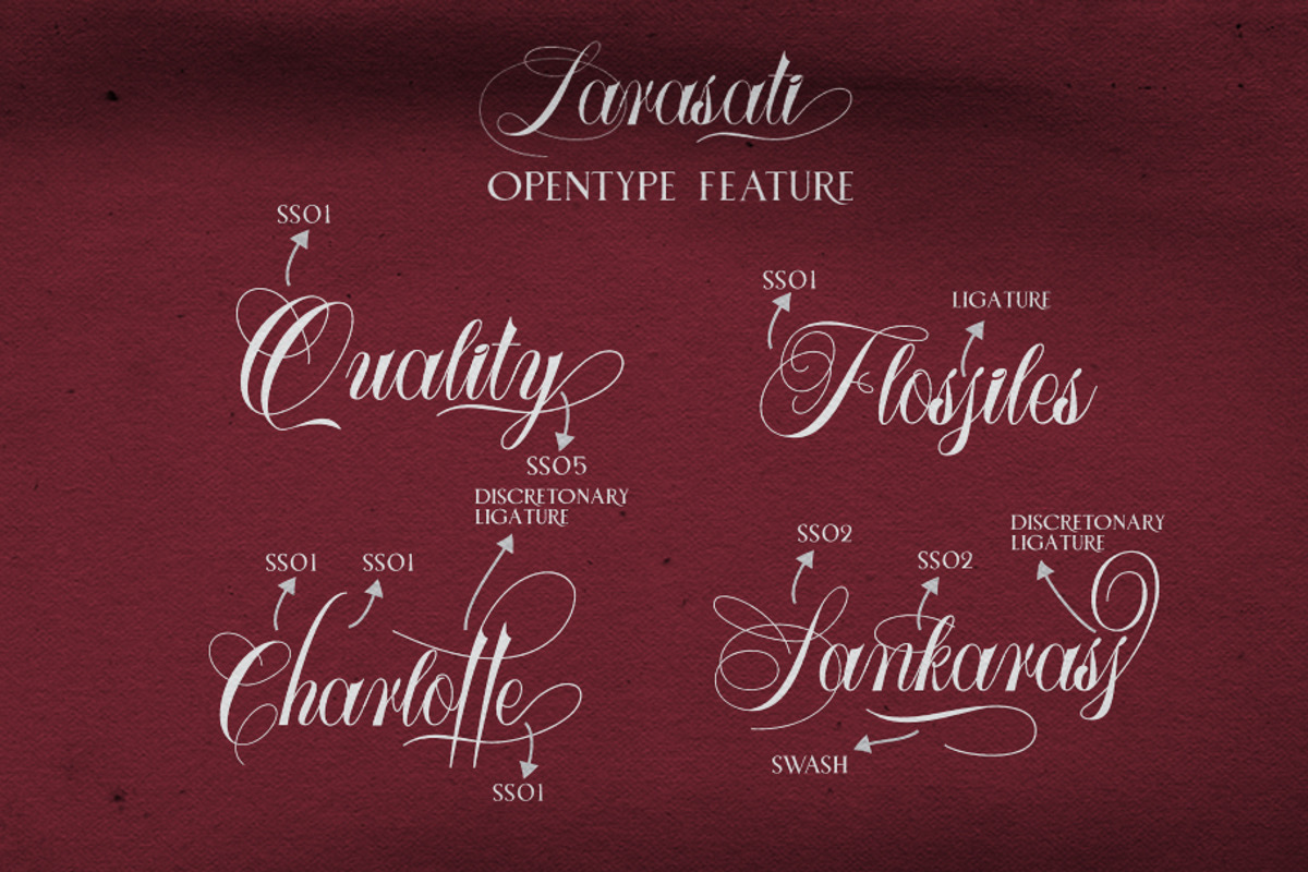 Larasati (font duo with extras) preview 8
