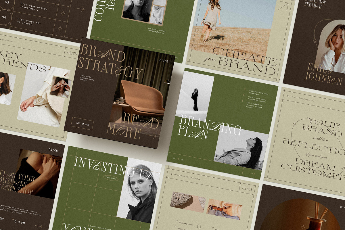 Floral Brand Bundle, a Social Media Template by iStar Design (Photo 10 of 15)