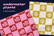 Abstract plants on seamless patterns, a Pattern Graphic by Good Studio (Thumbnail 1 of 3)