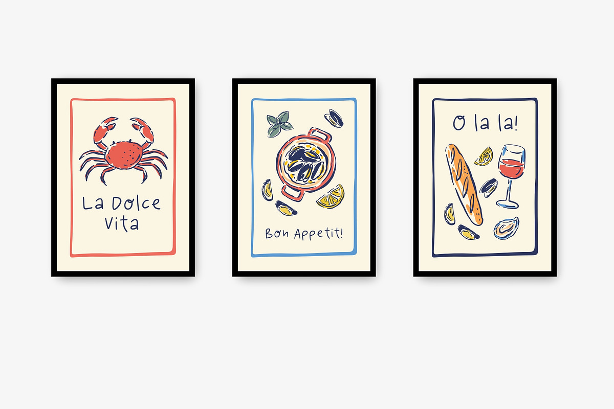 La Dolce Vita - Hand Drawn Food, a Decorative Illustration by Barkova Nadya (Photo 8 of 9)