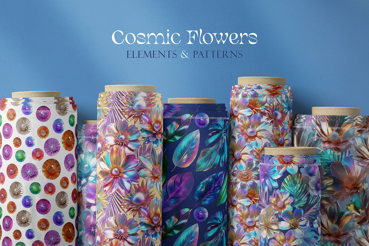 Cosmic Flowers, a Pattern Graphic by Tiger and Flower (Photo 11 of 18)