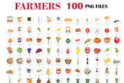 Watercolor Farmers Market Bundle PNG, a Food Illustration by PatternPalette (Thumbnail 2 of 10)