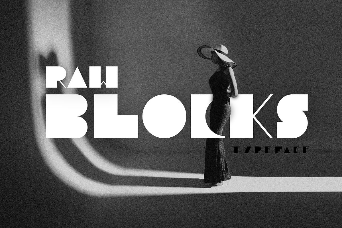 Raw Blocks- Elegant Retro Fonts Pack, a Font by CreativeFolks (Photo 2 of 24)