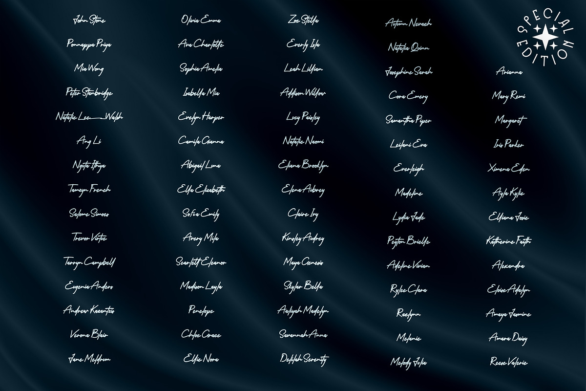 Ethan Signature - Script style font, a Script Font by mahstudios (Photo 2 of 8)