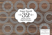 Grey Round Lace Frames, an Illustration by Amanda Ilkov (Thumbnail 3 of 5)