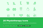 20 Physiotherapy Icons, an Icon by Creative VIP (Thumbnail 1 of 5)