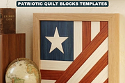 Patriotic Barn Quilt Block Patterns, a Pattern Graphic by AtacanDigital (Thumbnail 3 of 6)