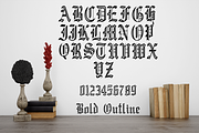 Obssidian, a Blackletter Font by Dz Akali (Thumbnail 9 of 10)