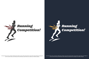 Running Competition Logo Design Icon, a Branding & Logo Template by Morvana Crew