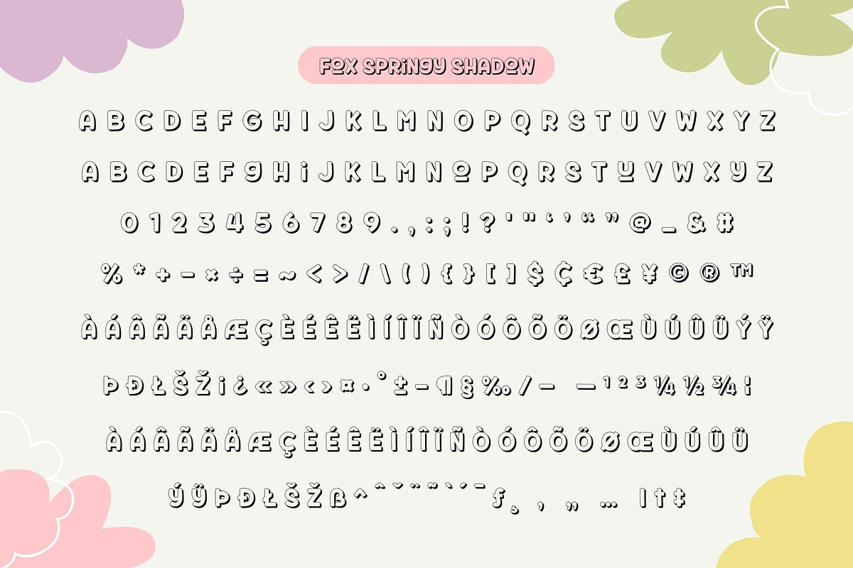 Fox Springy : 3 Font Style, a Handwritten Font by Fox7 By Rattana (Photo 11 of 12)