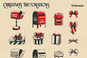 Hand Drawn Christmas Line Art Bundle, a Seasonal Illustration by Nearbirds (Thumbnail 6 of 11)