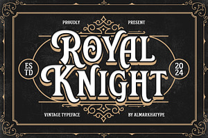Royal Knight – Vintage Font