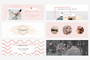 Rosegold Facebook Cover Pack, a Social Media Template by Crevo Studio (Thumbnail 2 of 8)