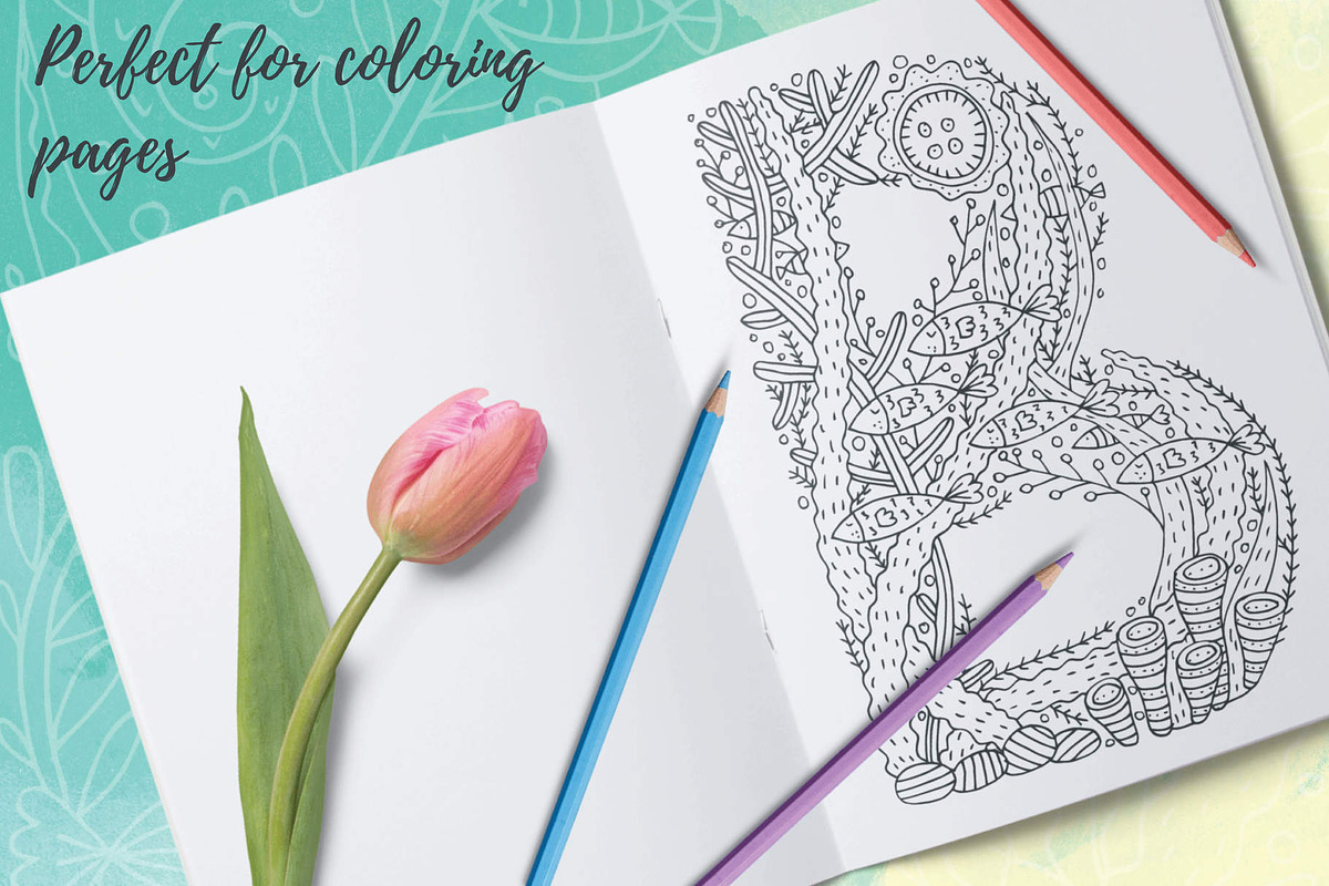Handdrawn alphabet inspired by Sea, a Decorative Illustration by Pippi Draws (Photo 9 of 13)