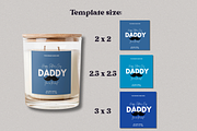 Father's Day Candle Label Template, a Branding & Logo Template by KnowyourLabel (Thumbnail 5 of 5)