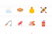 25 Camping & Outdoor Adventure Icons, an Icon by IconBunny (Thumbnail 2 of 2)