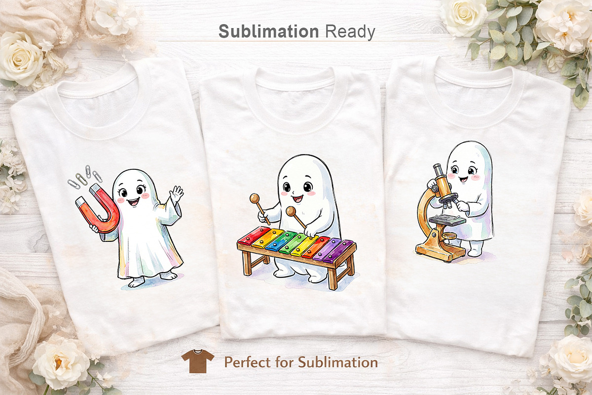 Teacher Ghost Sublimation, an Illustration by Artnoy (Photo 5 of 8)