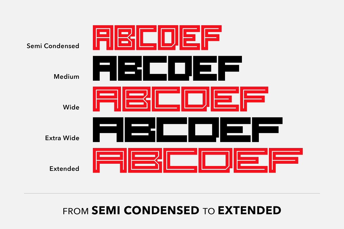 Raster - Block Font preview 4