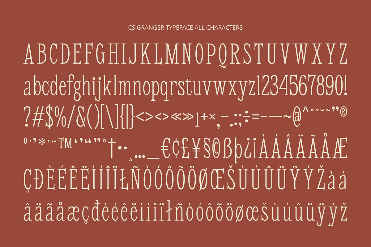 CS Granger – Condensed Font, a Serif Font by Craft Supply Co. (Photo 8 of 8)
