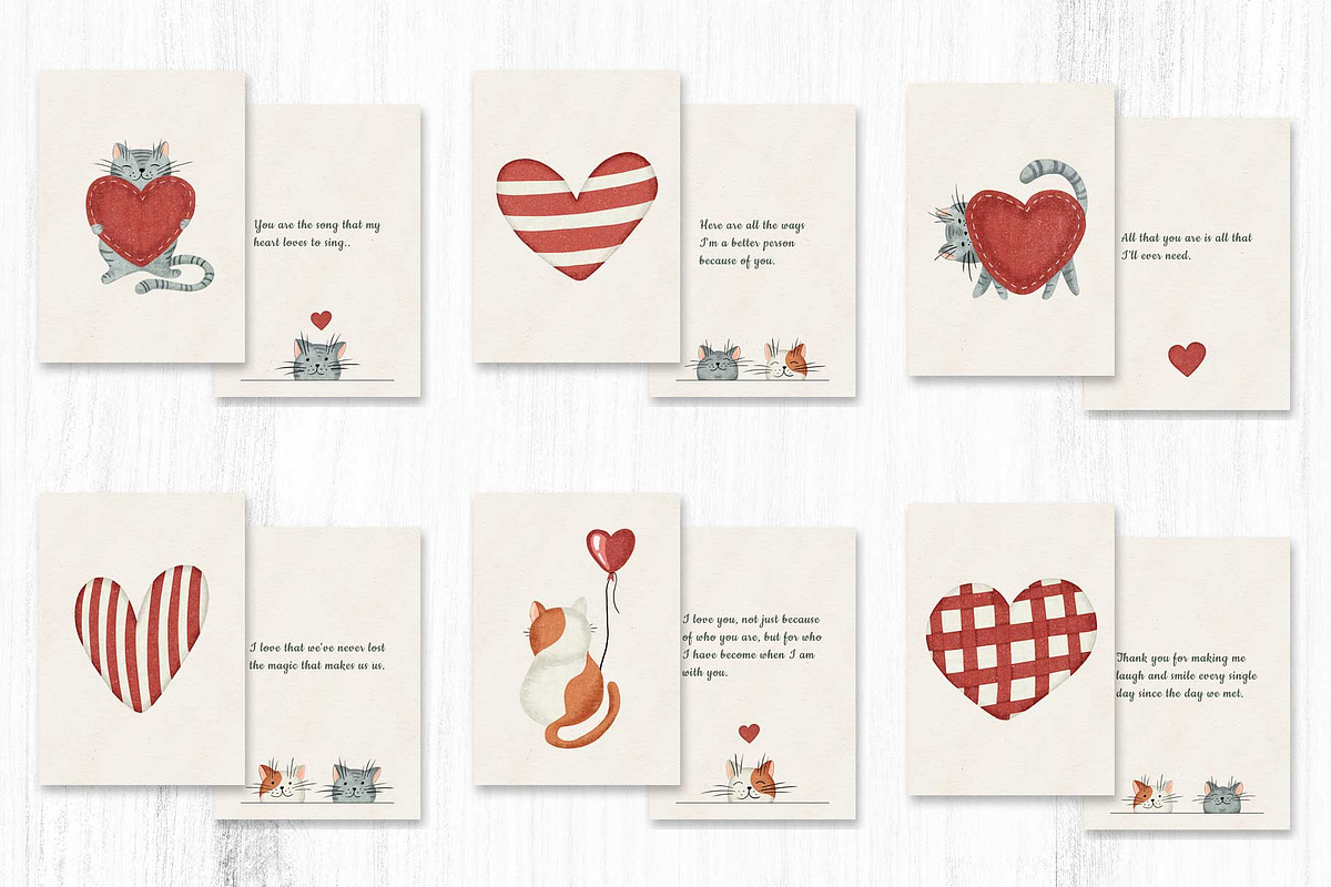 Cats In Love., a Seasonal Illustration by Iryna Mel (Photo 4 of 8)