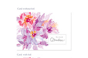 Watercolor Happy Mother's  Day, a Card Template by Anna's Lettering (Thumbnail 5 of 9)