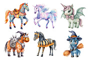 Halloween Horses Clipart, an Illustration by Daily.Designs (Thumbnail 5 of 5)