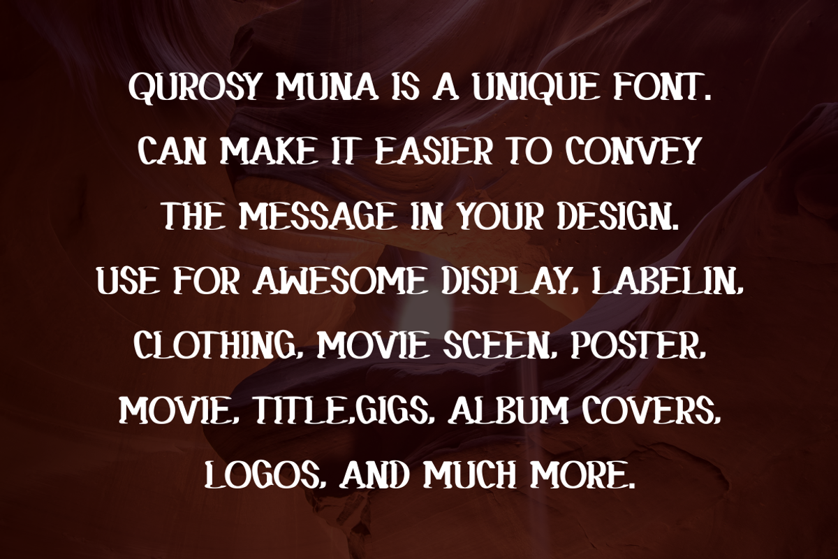 QUROSY MUNA, a Handwritten Font by Viswal Studio (Photo 2 of 5)