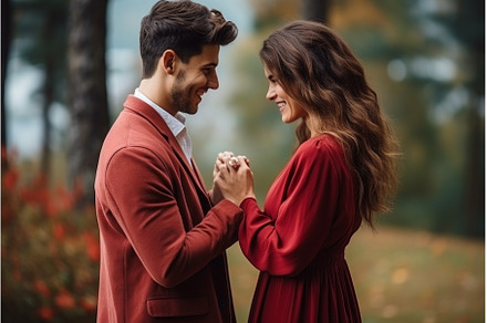 Young man with engagement ring, a Person Photo by Ylivdesign