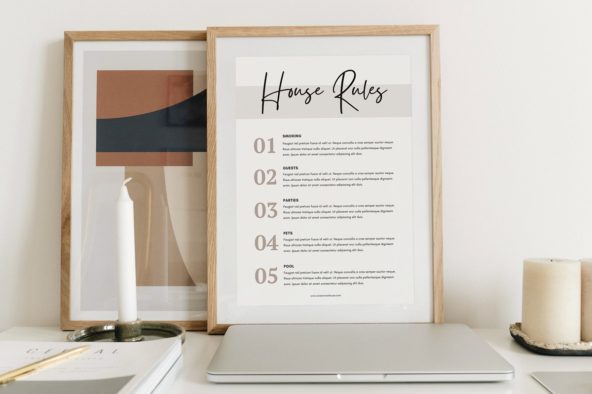 Airbnb Welcome Book Template Canva, a Brochure Template by DeeBeeDesign (Photo 9 of 10)