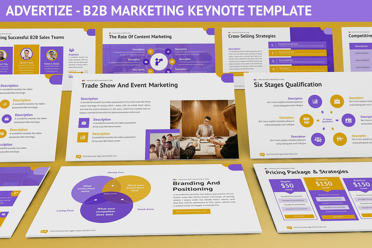 Advertize - B2B Marketing Keynote, a Presentation Template by SlideFactory (Photo 1 of 4)