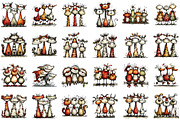 Whimsical Christmas Animal Clipart P, an Illustration by Sublimation Artist (Thumbnail 2 of 6)