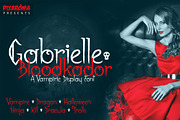 Gabrielle Bloodkador Font, a Symbol Font by pixaroma (Thumbnail 1 of 12)