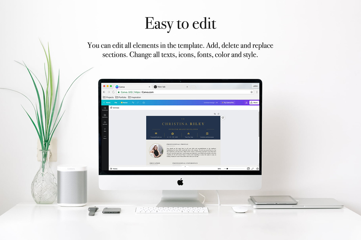 Executive CV Template Pack | Canva, a Resume Template by Lux Resume (Photo 7 of 9)