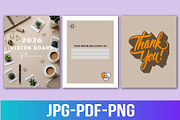 Vision Board planner, a Print Template by Designmela01 (Thumbnail 2 of 5)