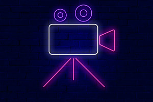 Studio Icon Neon Sign Editable Text, a Layer Style Add-On by TrueVector