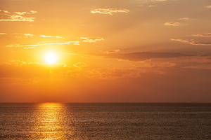 Golden nature sunset