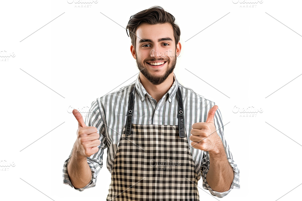 Photo of adult man show thumb-up, a Technology Illustration by piter.goskov