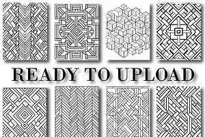 Geometric Pattern Coloring Book